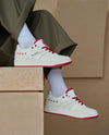 09249-119-M | MEN'S PALLALOUVEL VALT SNEAKERS | BEIGE/RED