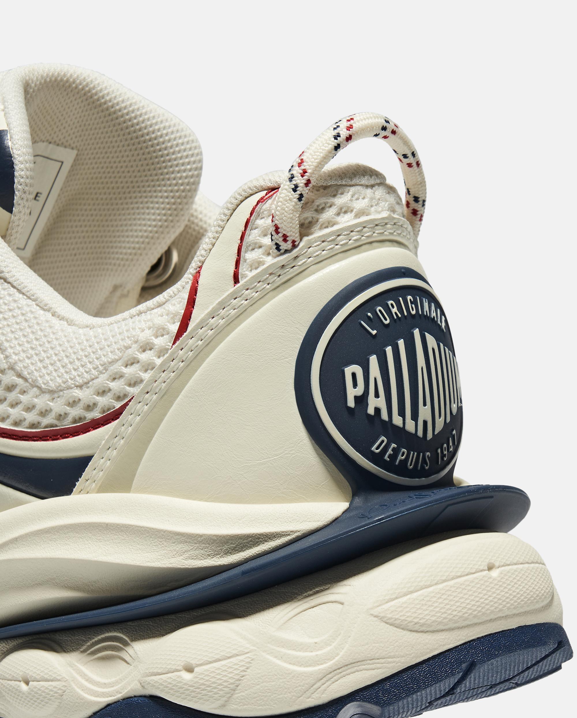 09319-113-M | MEN'S PALLALOOP SNEAKERS | BEIGE/RED/BLUE