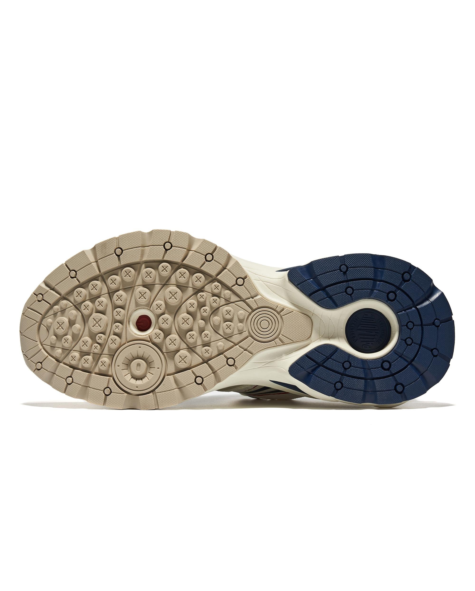 09319-113-M | MEN'S PALLALOOP SNEAKERS | BEIGE/RED/BLUE