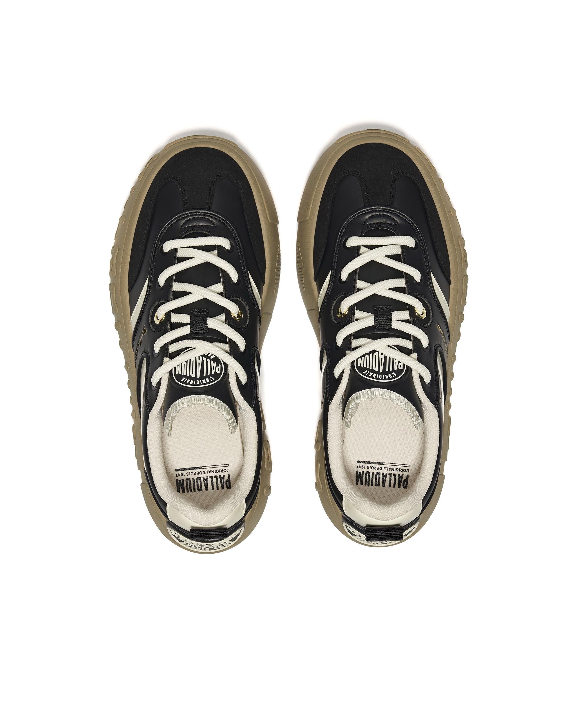 09431-049-M | MEN'S PALLANOTE ST SNEAKERS | BLACK/WHITE/BROWN