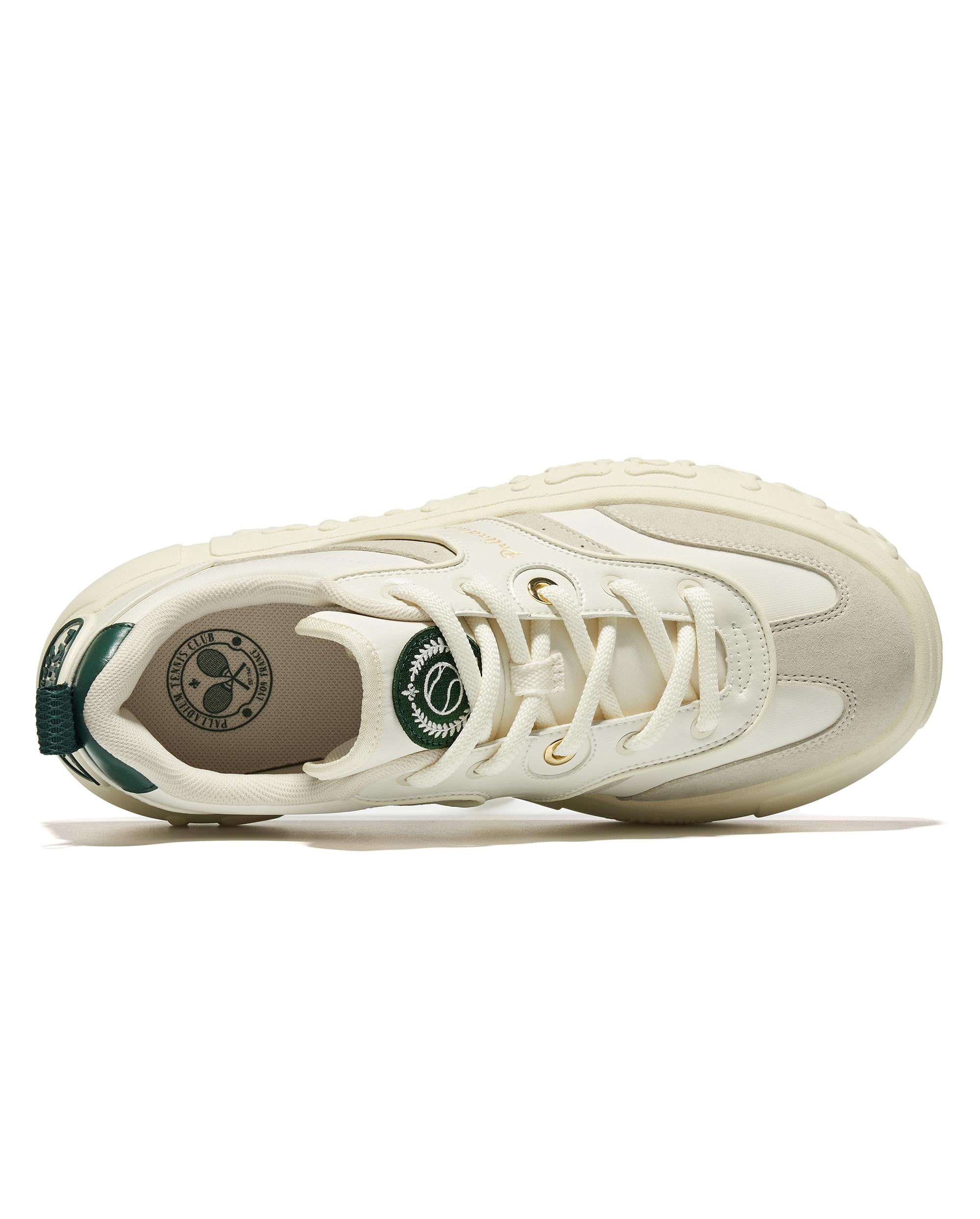 09432-199-M | MEN'S PALLANOTE ST SNEAKERS | WT/GREEN/BEIGE