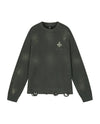 1010334-045 | MEN'S IRIS LOGO RIPPED COTTON SWEATER
