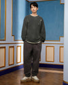 1010334-045 | MEN'S IRIS LOGO RIPPED COTTON SWEATER