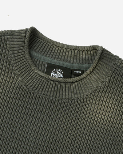 1010335-045 | MEN'S IRIS LOGO RIPPED COTTON SWEATER VEST | DARK SHADOW