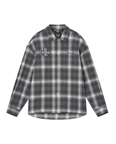 1010337-934 | MEN'S IRIS LOGO CHECKED LONG SLEEVES SHIRT