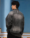 1010338-045 | MEN'S PALLADIUM LOGO DENIM JACKET | DARK SHADOW