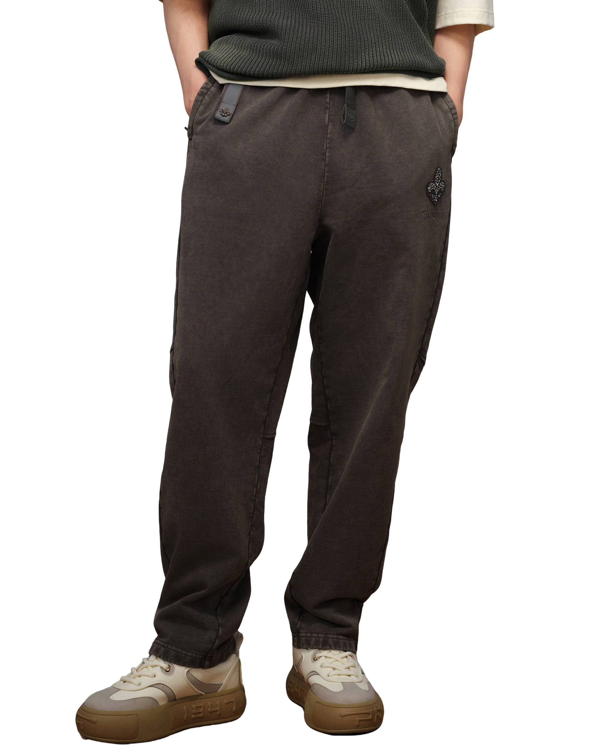 1010339-045 | MEN'S IRIS LOGO STRAIGHT PANTS | DARK SHADOW