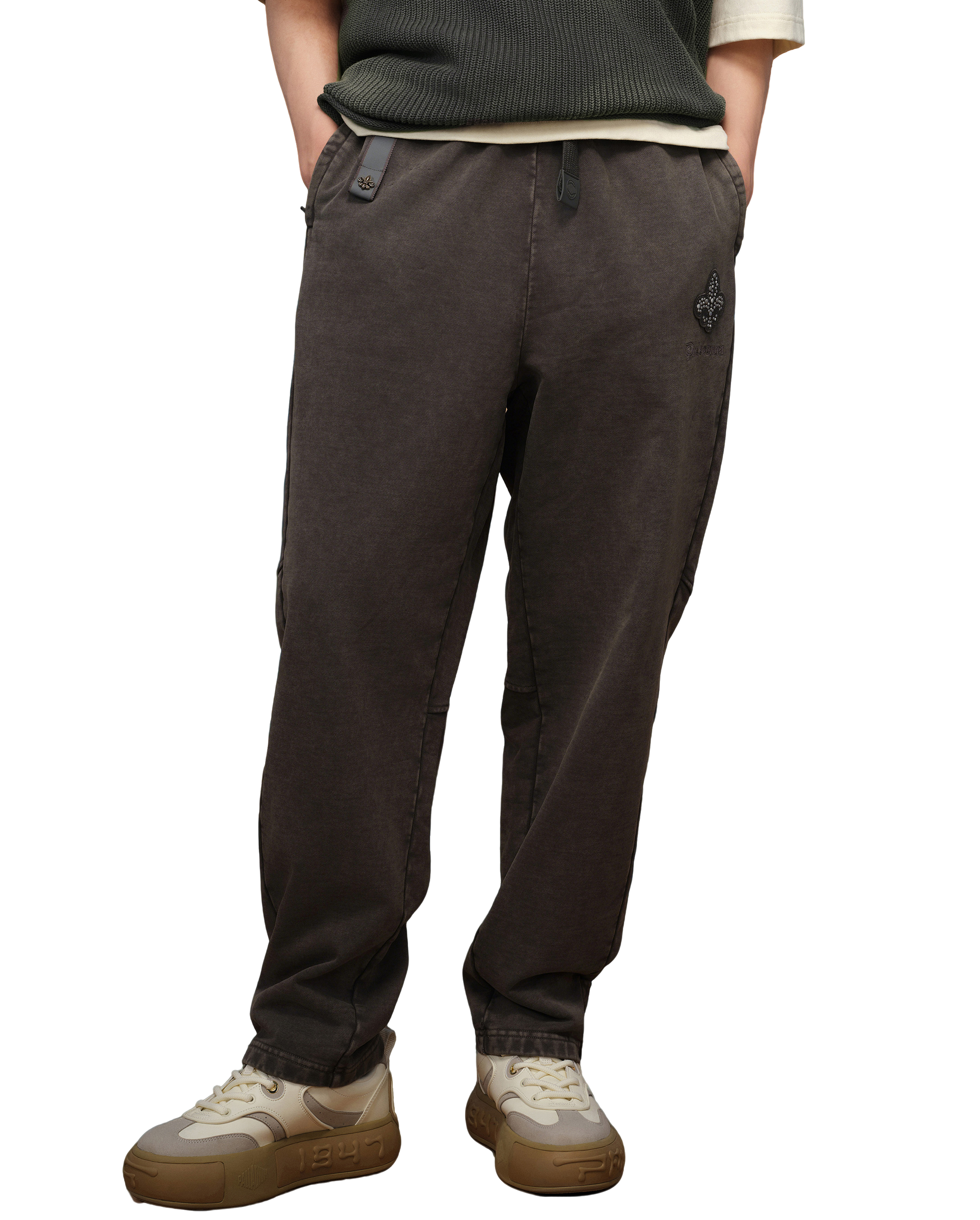 1010339-045 | MEN'S IRIS LOGO STRAIGHT PANTS | DARK SHADOW