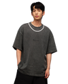 1010340-045 | MEN'S PALLADIUM LOGO LOOSE FIT COTTON T-SHIRT | DARK SHADOW