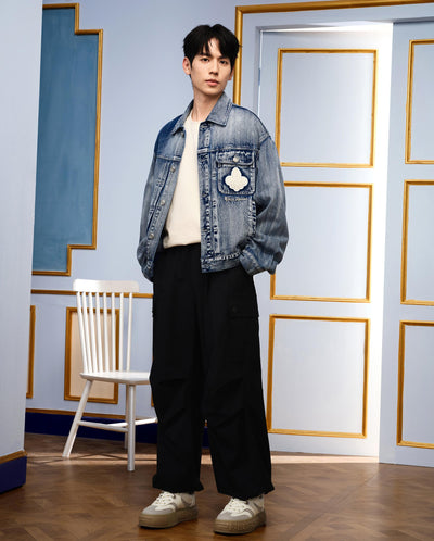1010348-454 | MEN'S IRIS LOGO LOOSE FIT DENIM JACKET