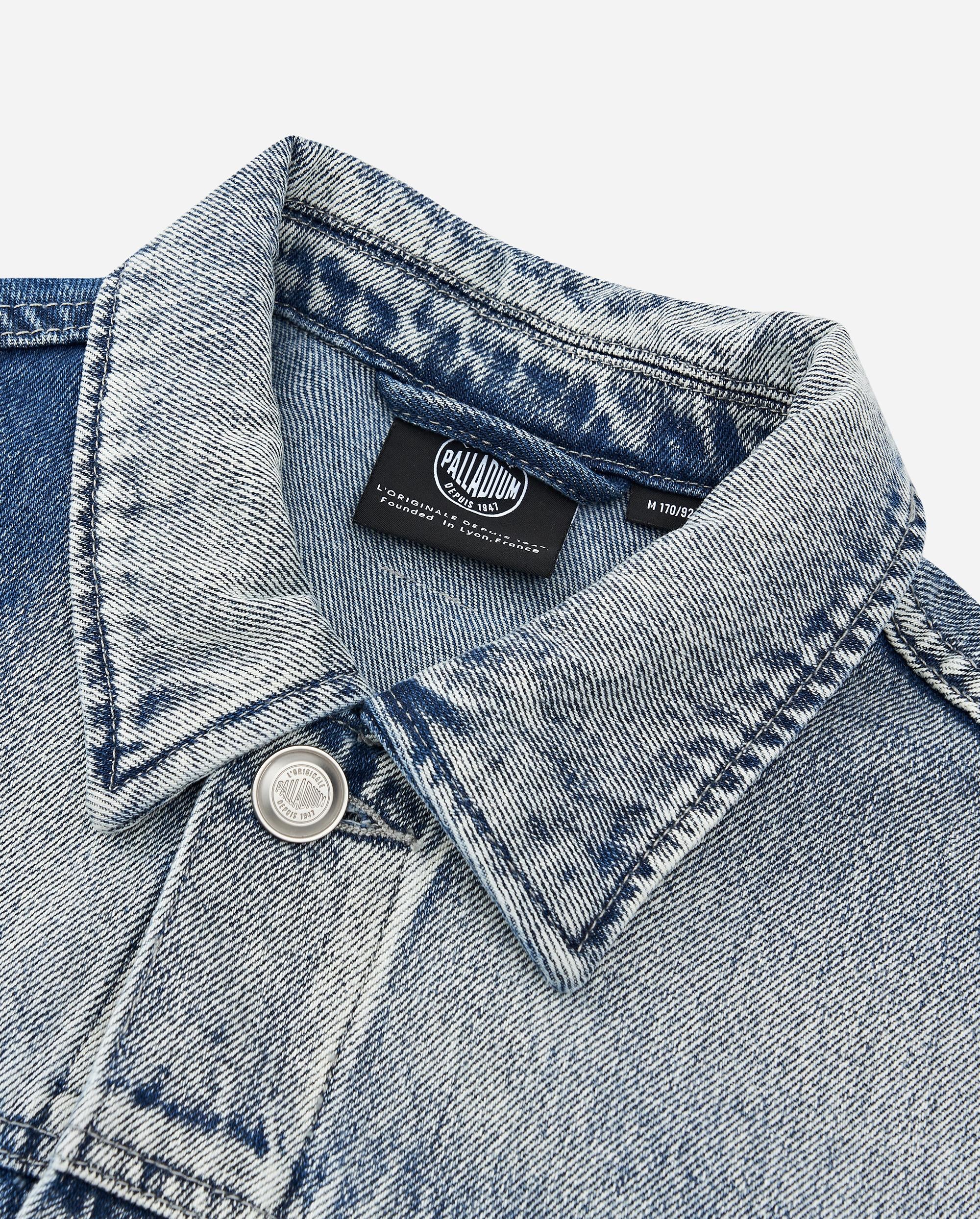 1010348-454 | MEN'S IRIS LOGO LOOSE FIT DENIM JACKET | INSIGNIA BLUE