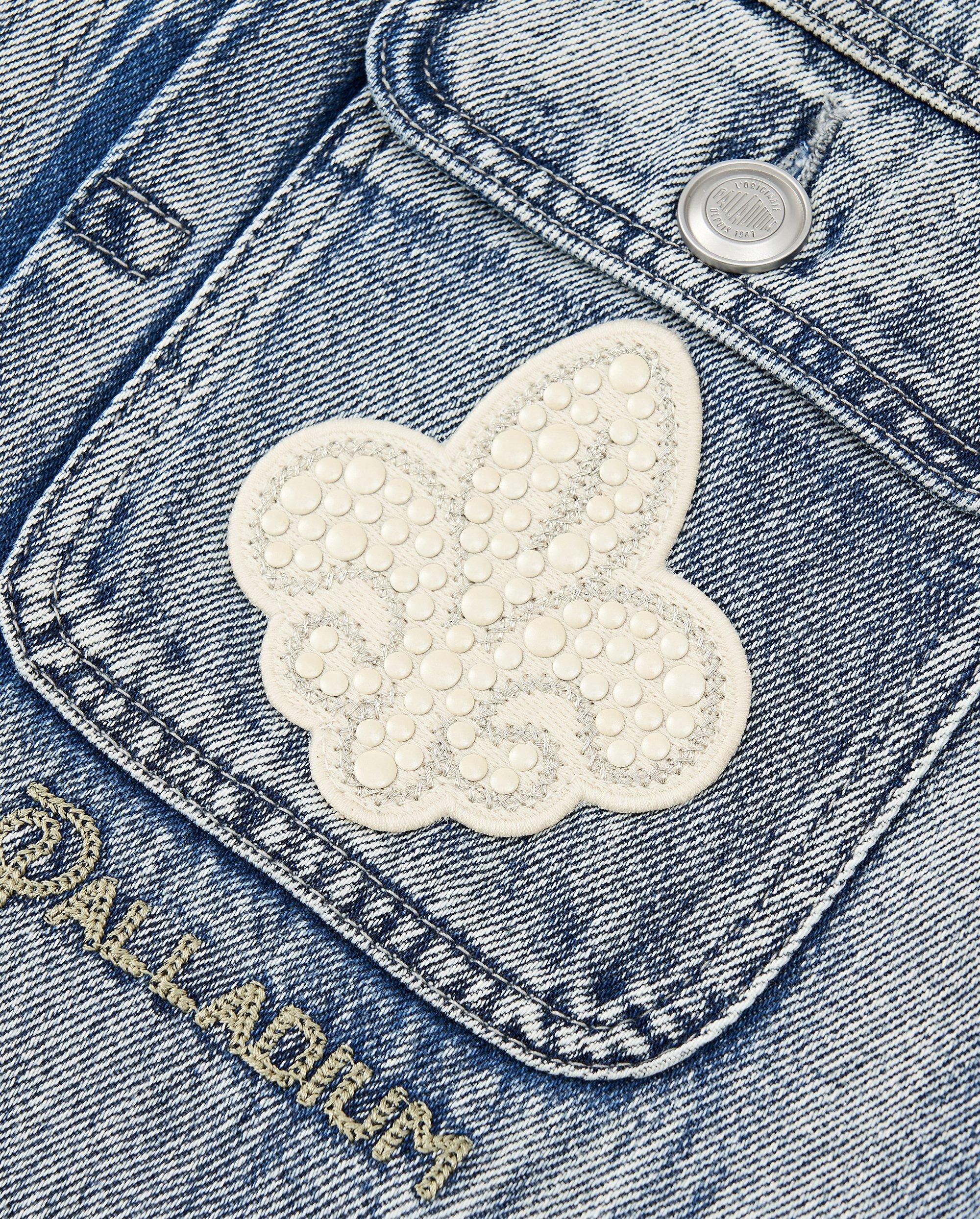 1010348-454 | MEN'S IRIS LOGO LOOSE FIT DENIM JACKET | INSIGNIA BLUE