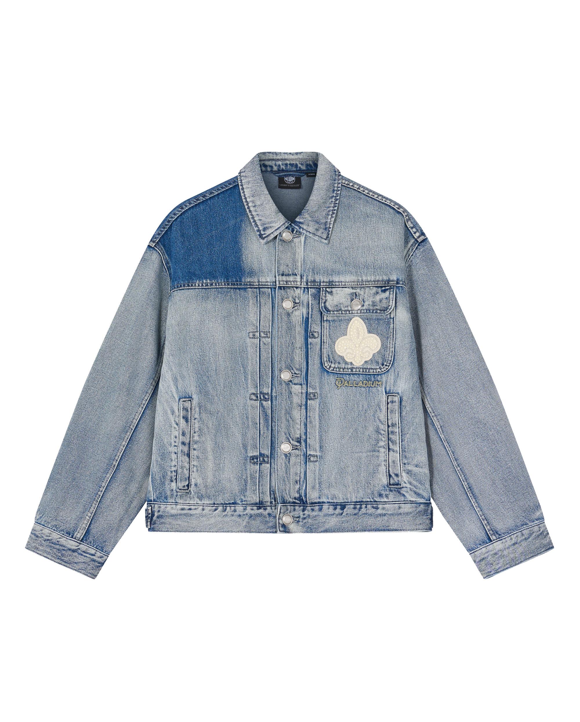 1010348-454 | MEN'S IRIS LOGO LOOSE FIT DENIM JACKET | INSIGNIA BLUE