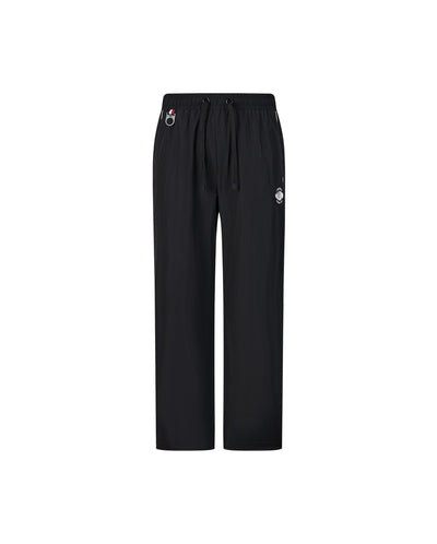 1010432-032 | MEN'S LOGO SIDE STRIPED LOOSE FIT CHECKED PANTS | TAP SHOE