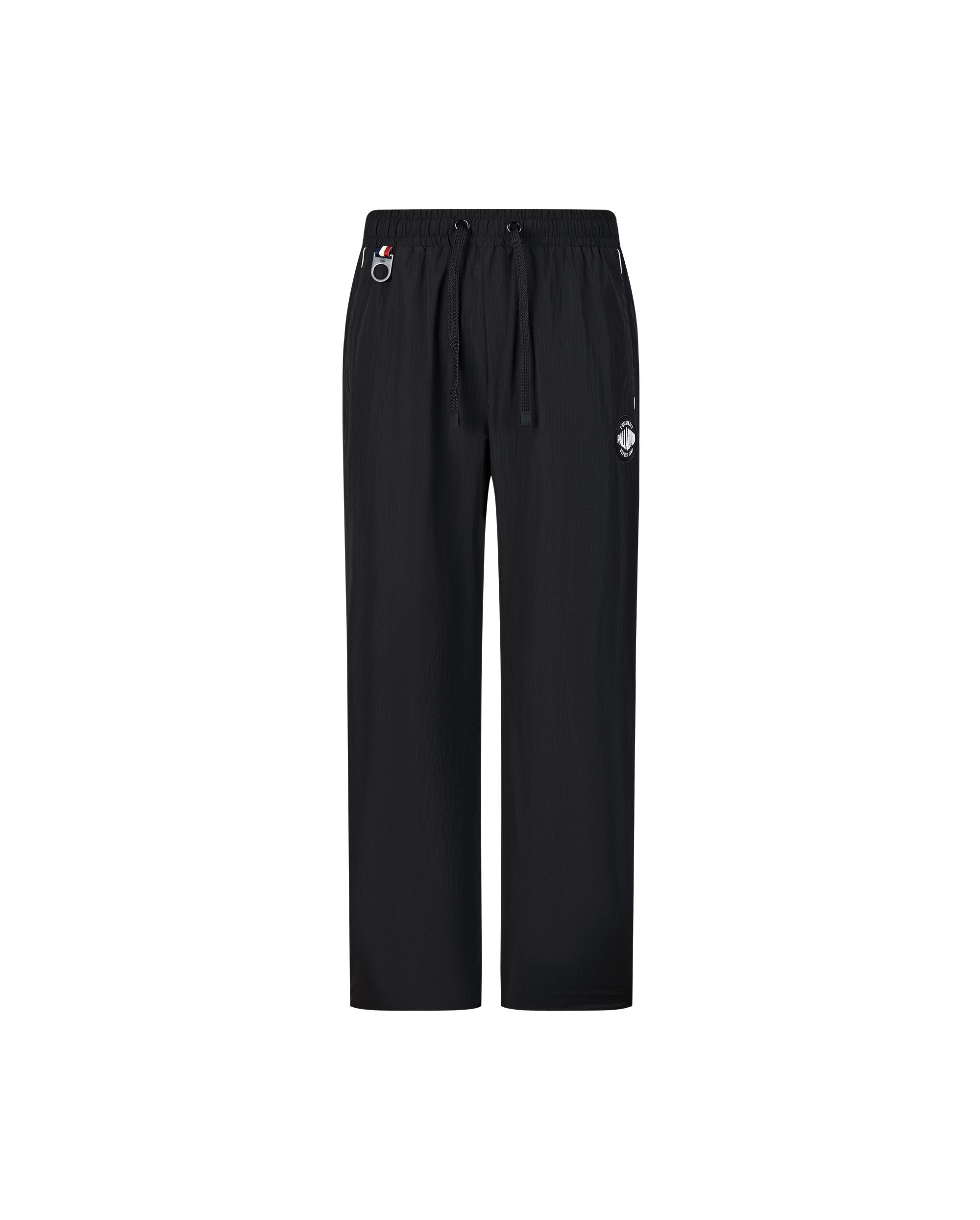 1010432-032 | MEN'S LOGO SIDE STRIPED LOOSE FIT CHECKED PANTS | TAP SHOE