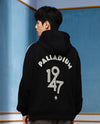 1010449-032 | MEN'S VINTAGE SIDE TAPED LOOSE FIT COTTON HOODIE