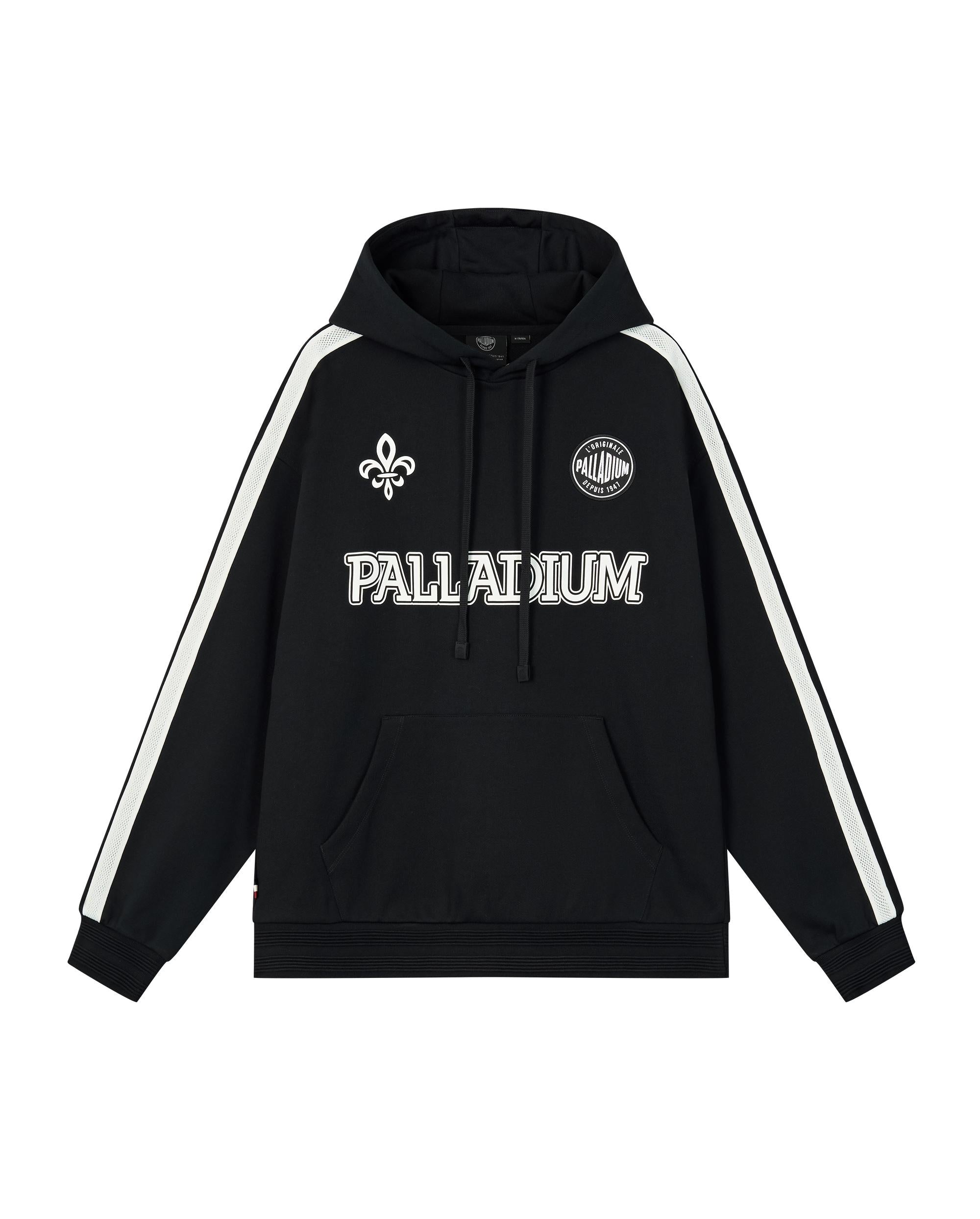 1010449-032 | MEN'S VINTAGE SIDE TAPED LOOSE FIT COTTON HOODIE | TAP SHOE