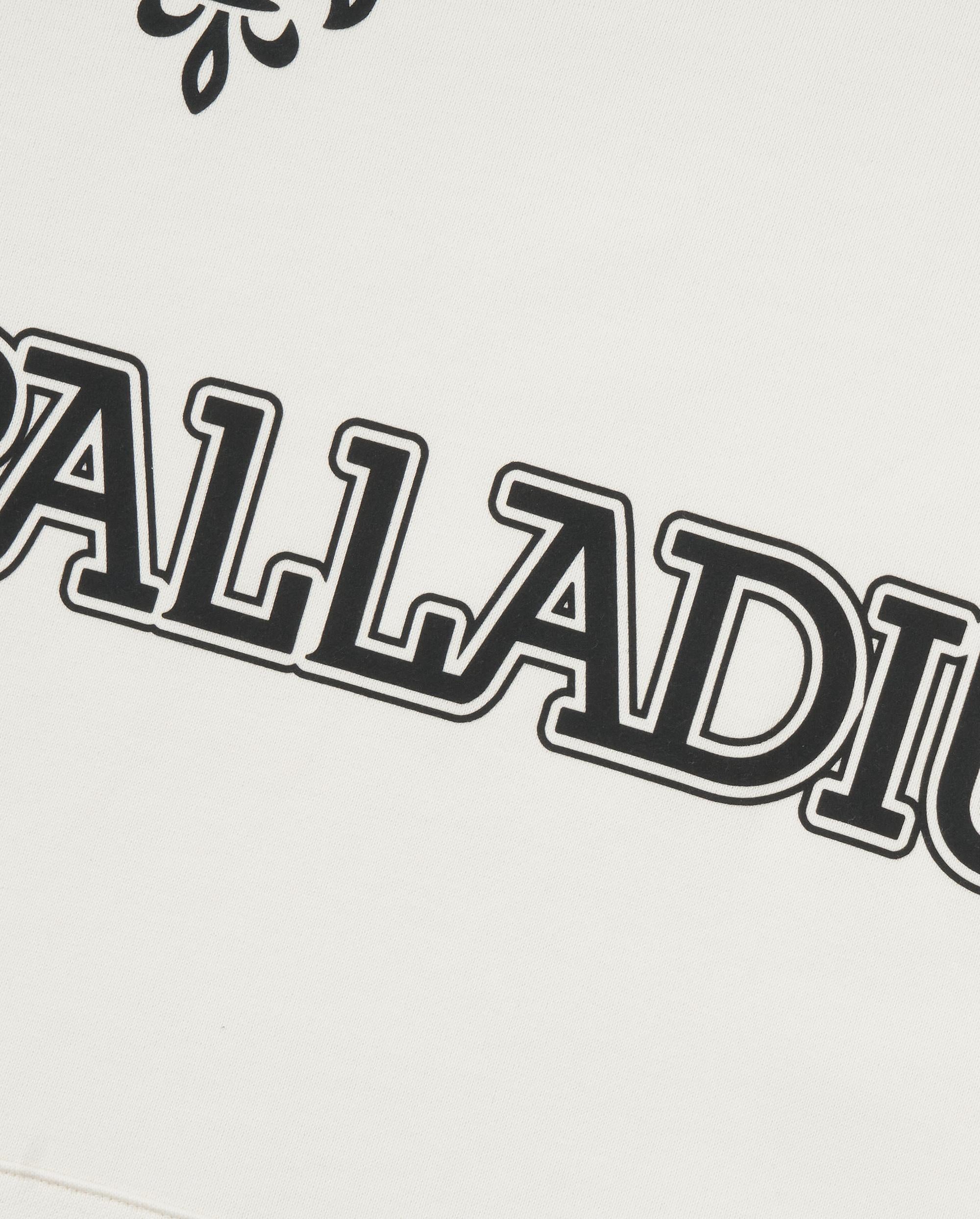 1010449-262 | MEN'S VINTAGE SIDE TAPED LOOSE FIT COTTON HOODIE | MARSHMALLOW