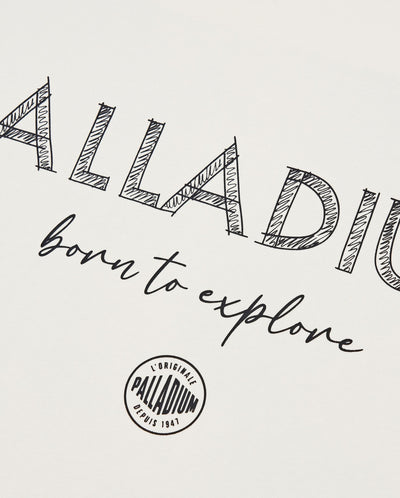 1010464-232 | MEN'S LOGO LOOSE FIT MAPLE LEAF PRINTED T-SHIRT | VANILLA ICE