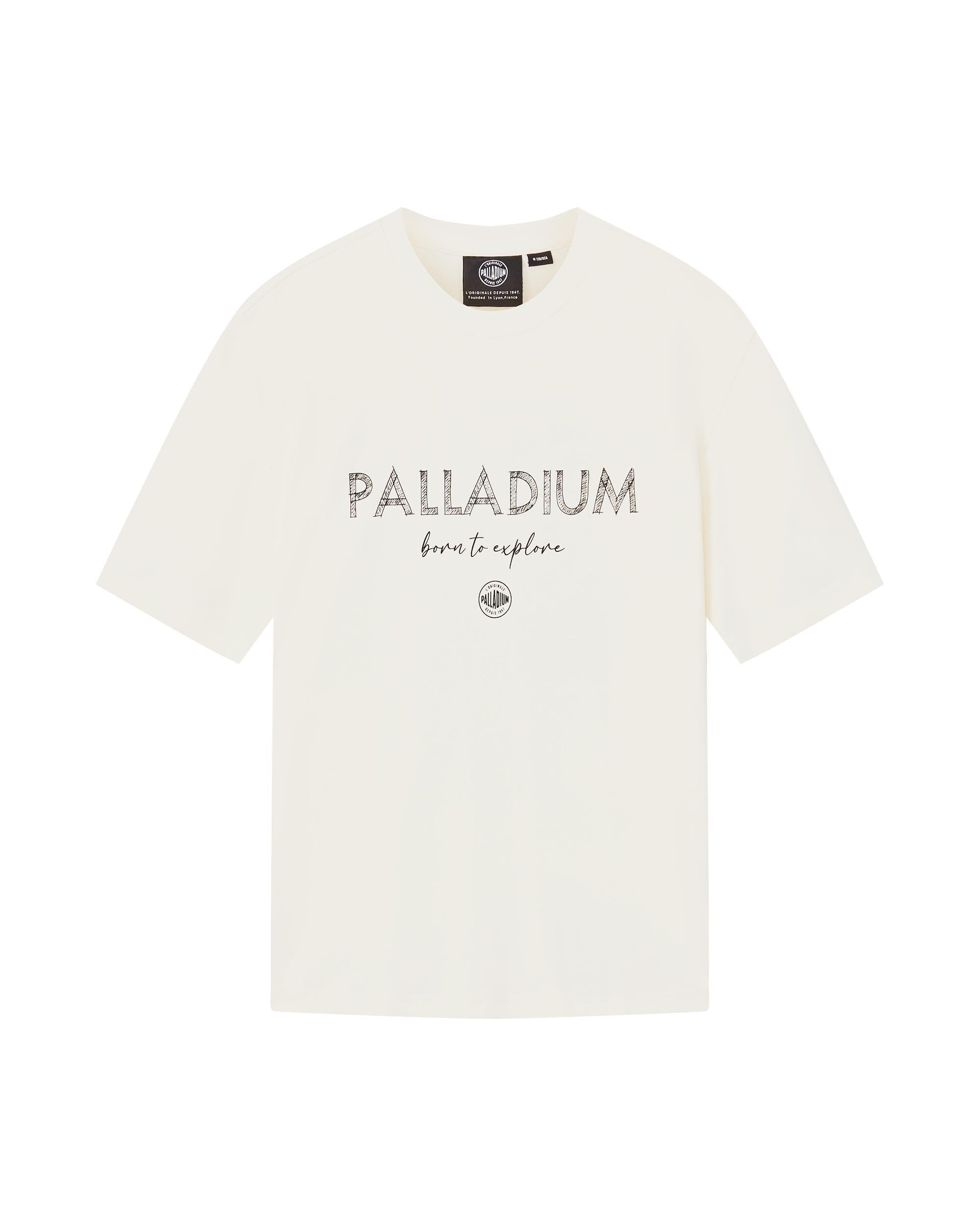 1010464-232 | MEN'S LOGO LOOSE FIT MAPLE LEAF PRINTED T-SHIRT | VANILLA ICE