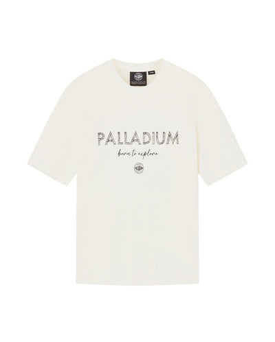 1010464-232 | MEN'S LOGO LOOSE FIT MAPLE LEAF PRINTED T-SHIRT | VANILLA ICE