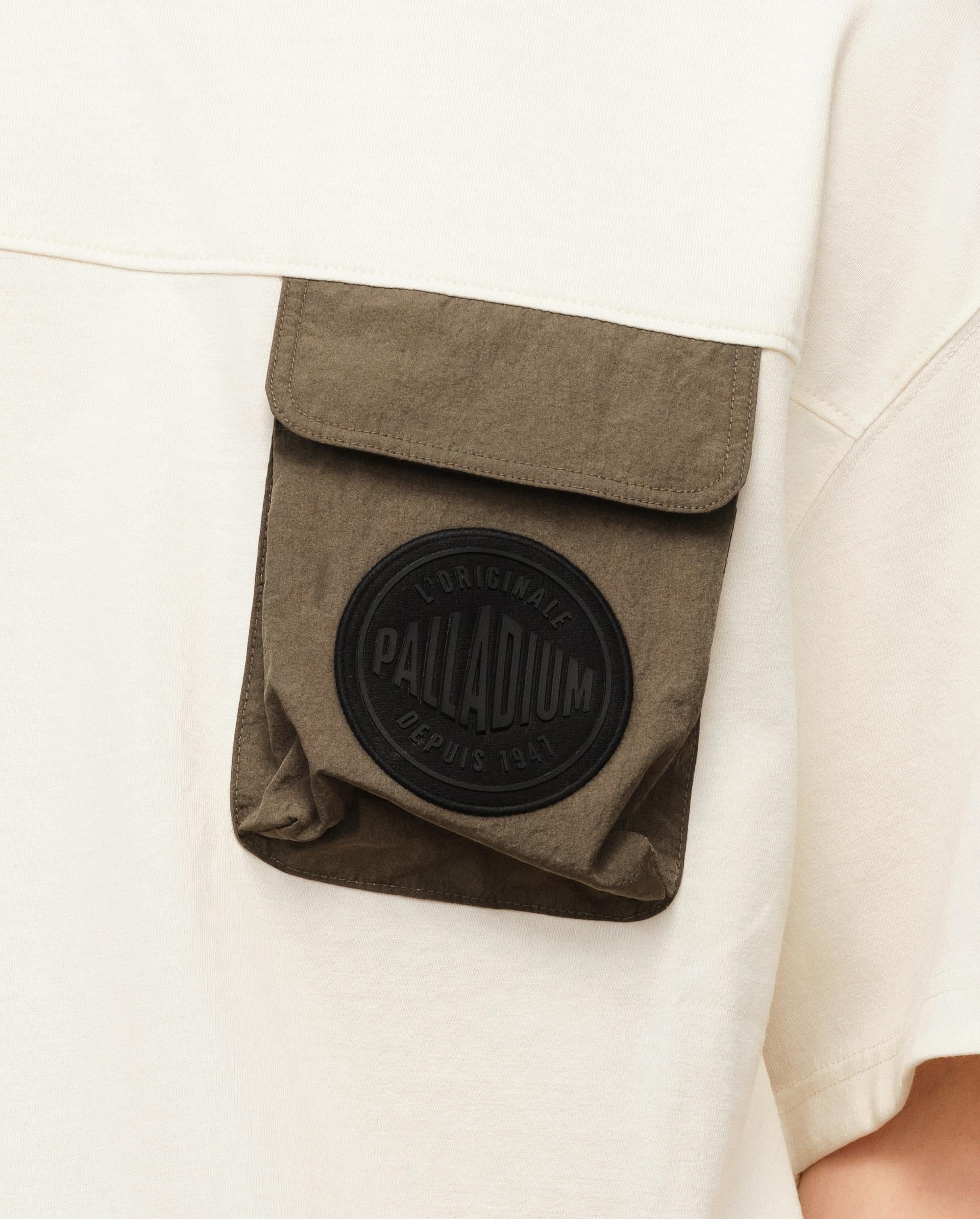 1010482-232 | MEN'S PALLADIUM LOGO LOOSE FIT POCKET T-SHIRT | VANILLA ICE