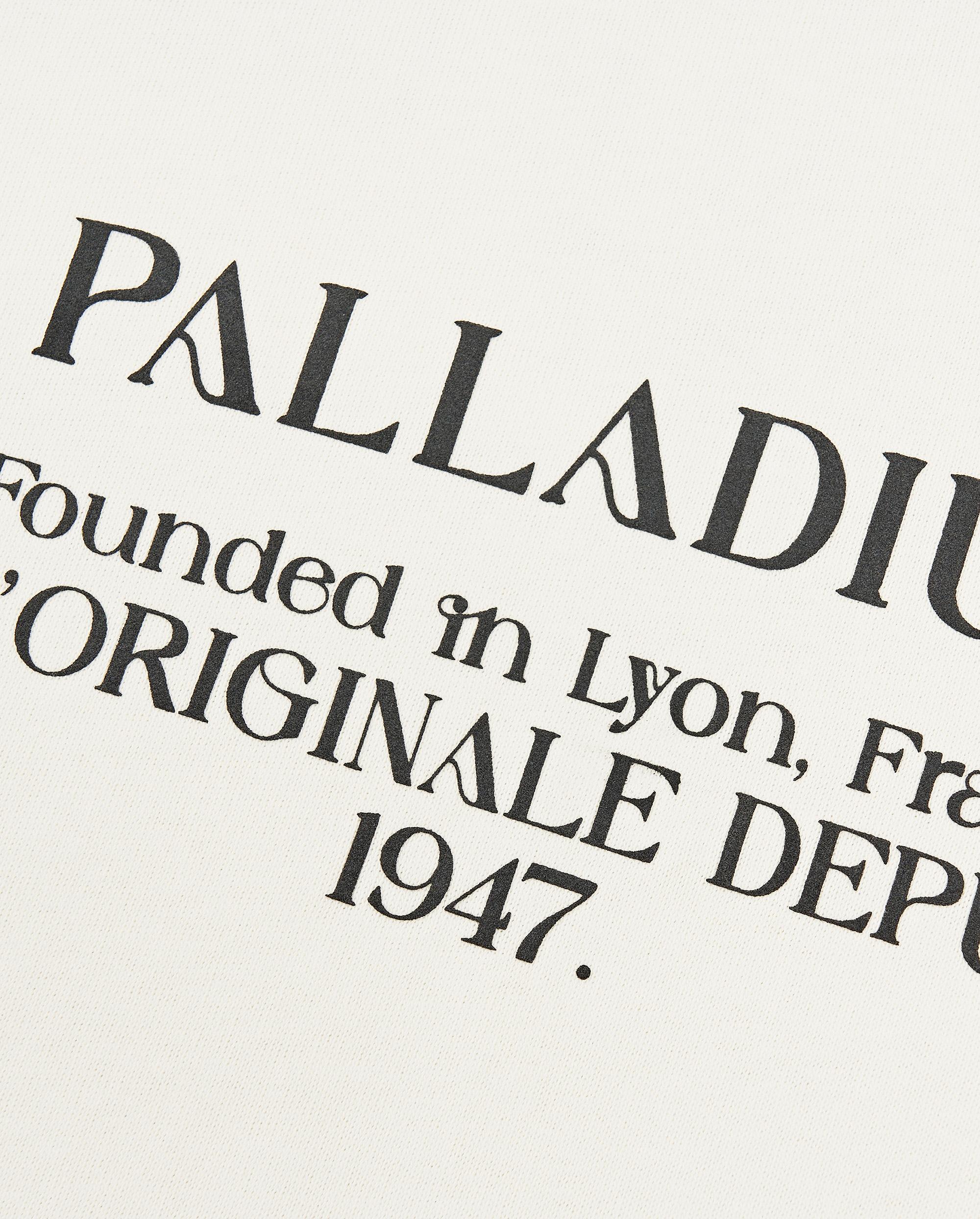 1010492-262 | MEN'S PALLADIUM PRINTED LOOSE FIT COTTON T-SHIRT | MARSHMALLOW