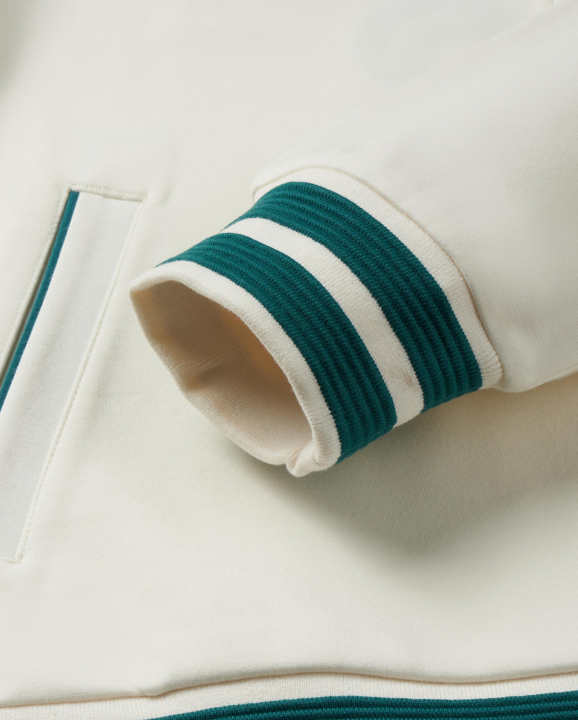 1010493-262 | MEN'S PALLADIUM LOGO COLOR BLOCKS VARSITY JACKET | MARSHMALLOW