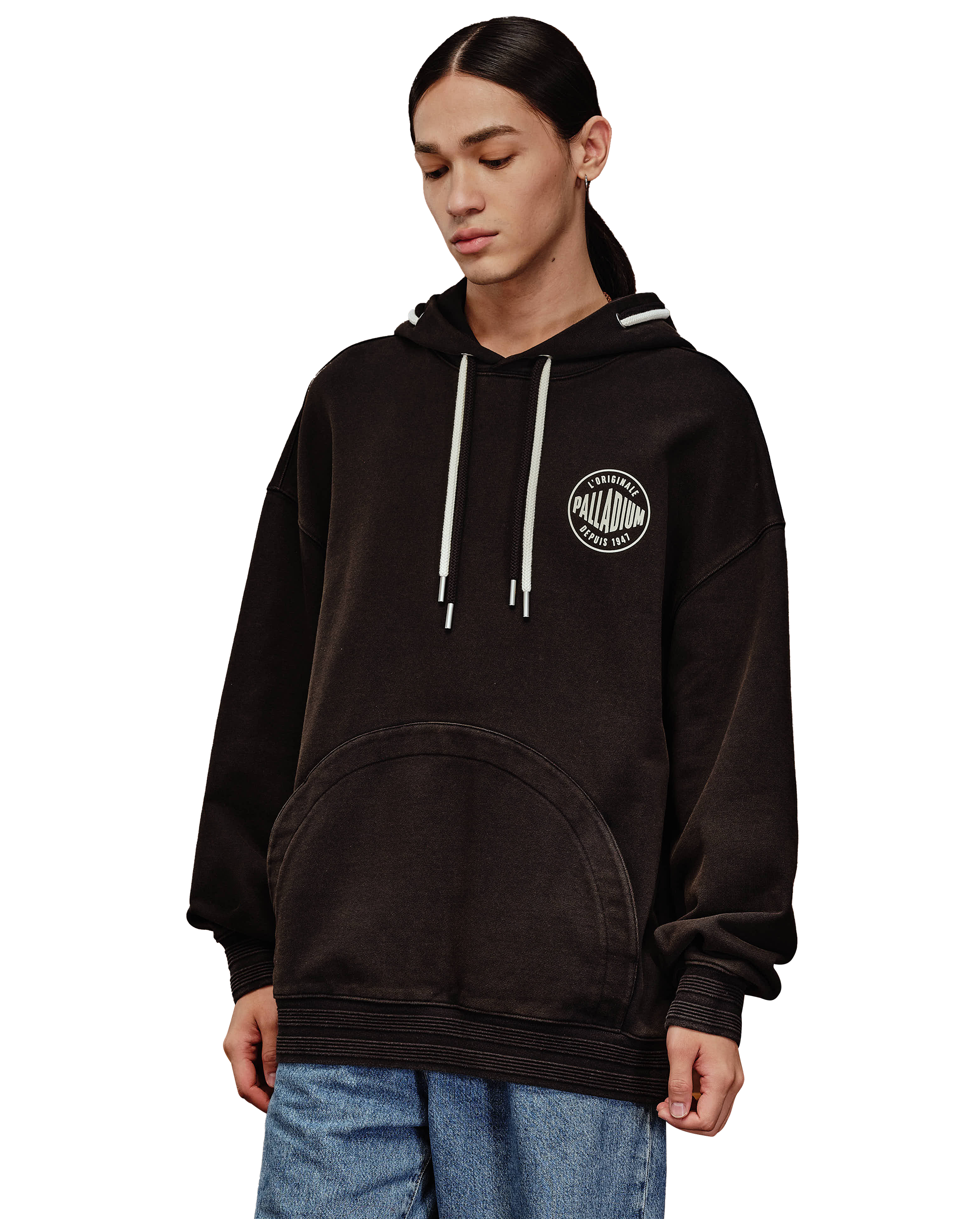 1010502-032 | MEN'S PALLADIUM LOGO LOOSE FIT HOODIE | TAP SHOE