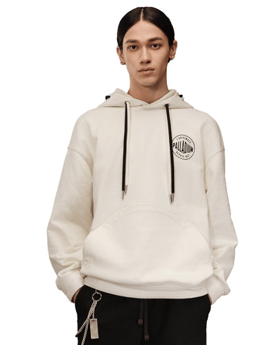 1010502-232 | MEN'S PALLADIUM LOGO LOOSE FIT HOODIE | VANILLA ICE