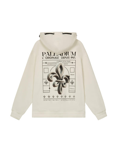 1010502-232 | MEN'S PALLADIUM LOGO LOOSE FIT HOODIE | VANILLA ICE