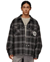 1010508-954 | MEN'S PALLADIUM LOGO CHECKED JACKET | BLK  PLAID STRIPES