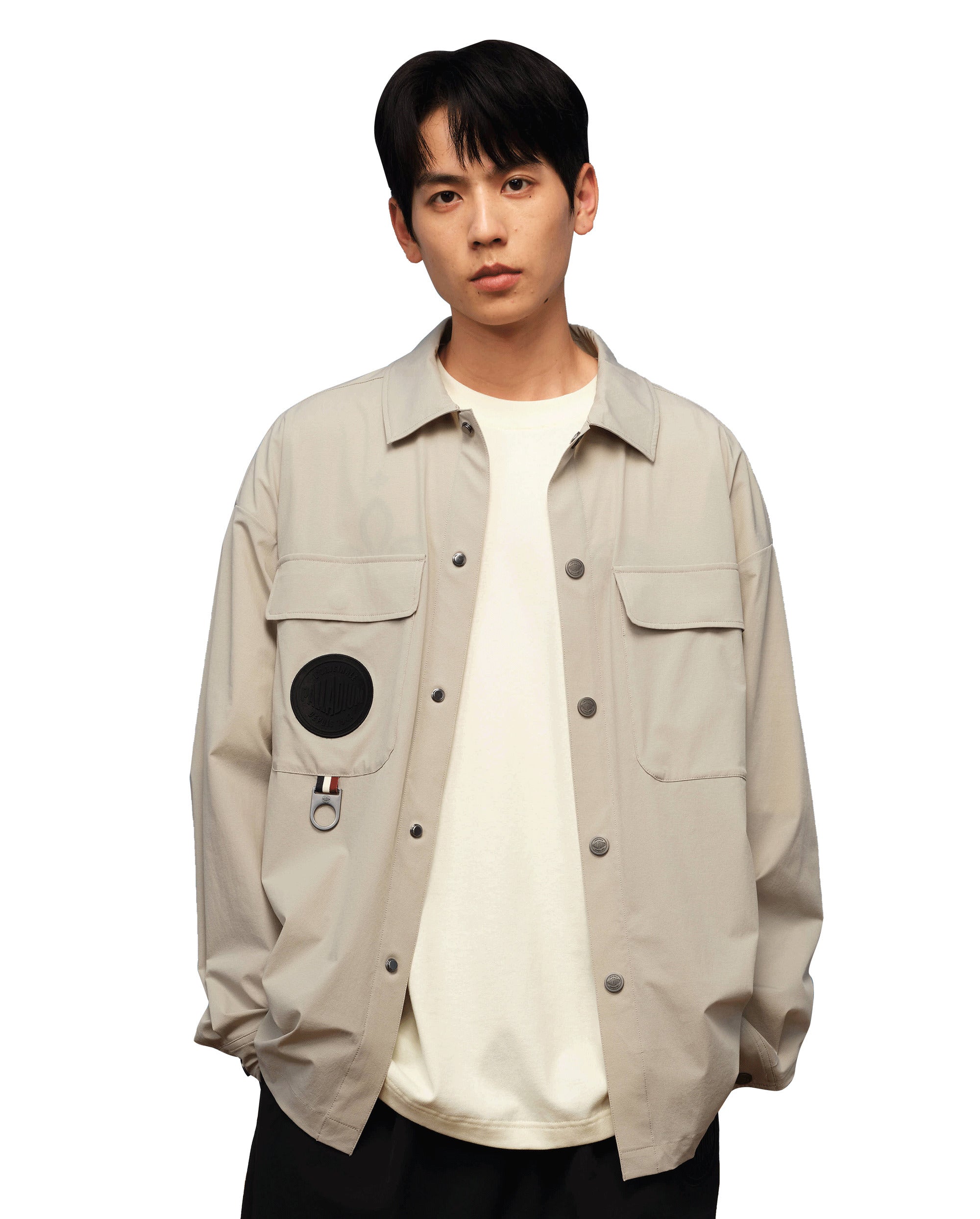 1010555-031 | MEN'S PALLADIUM LOGO SHIRT | FLINT GRAY