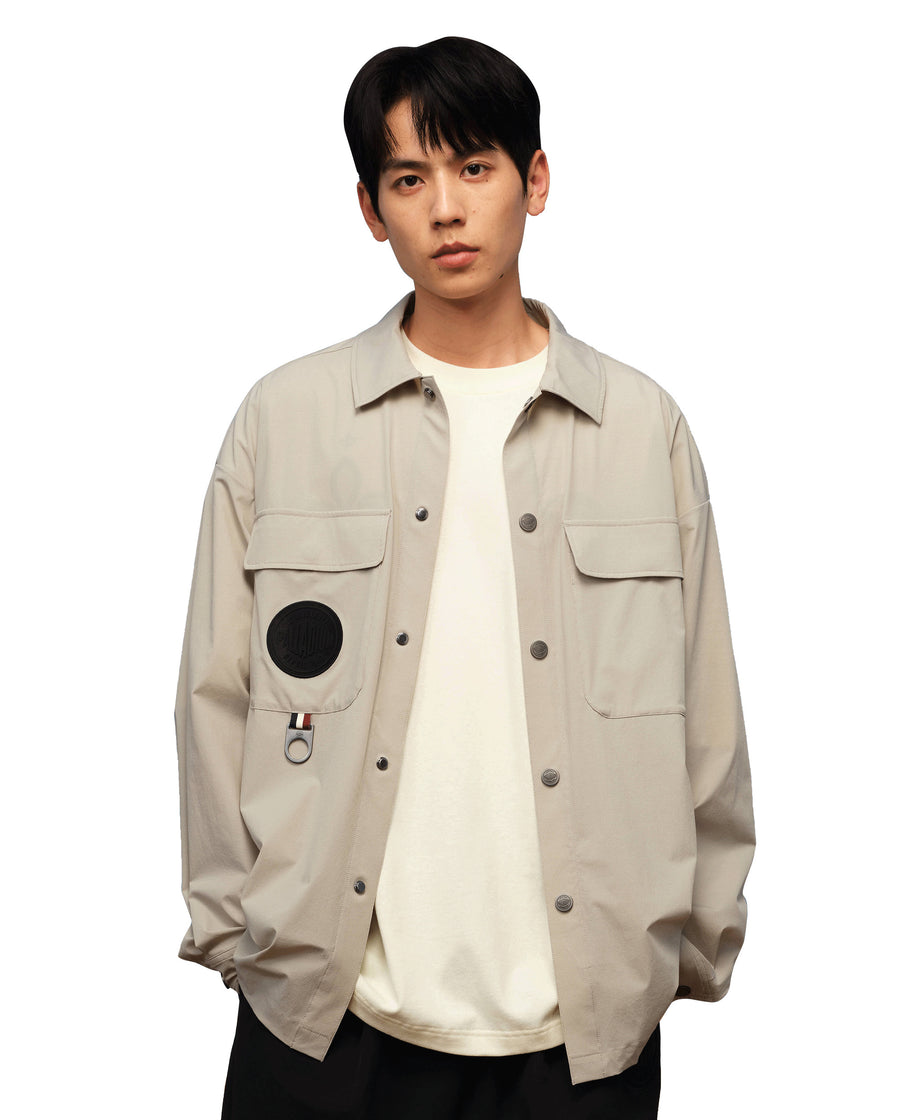 1010555-031 | MEN'S PALLADIUM LOGO SHIRT | FLINT GRAY