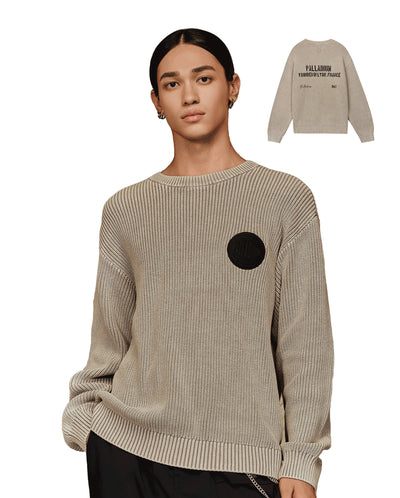 1010563-031 | MEN'S LOOSE FIT DROPPED SHOULDERS COTTON SWEATER