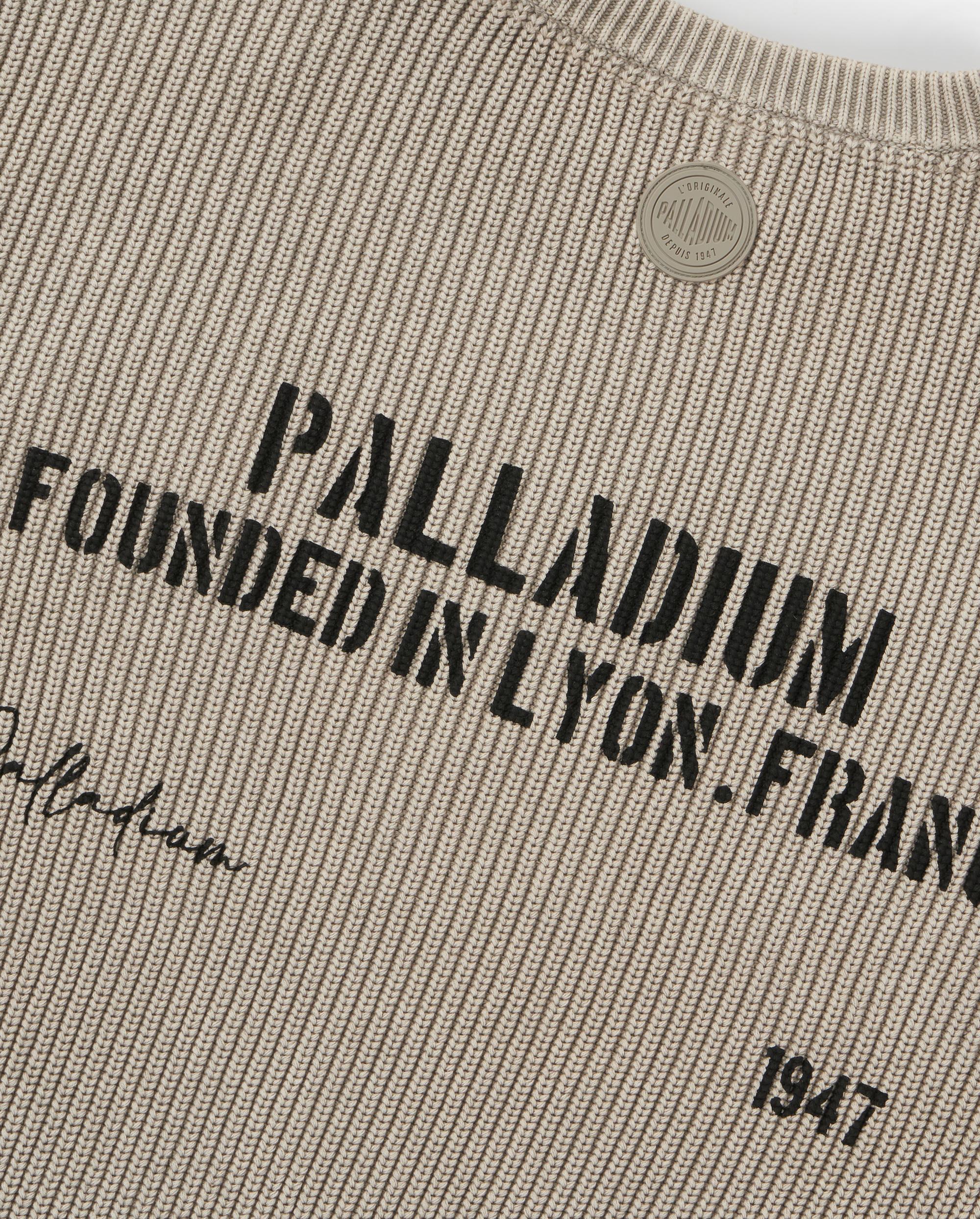 1010563-031 | MEN'S LOOSE FIT DROPPED SHOULDERS COTTON SWEATER | FLINT GRAY