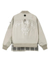 1010571-031 | MEN'S PALLADIUM LOGO LAYERED BOMBER JACKET | FLINT GRAY