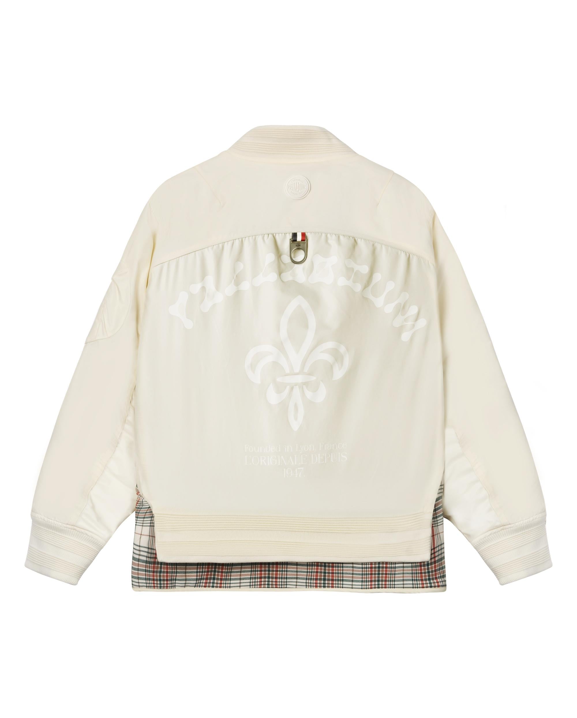 1010571-232 | MEN'S PALLADIUM LOGO LAYERED BOMBER JACKET | VANILLA ICE