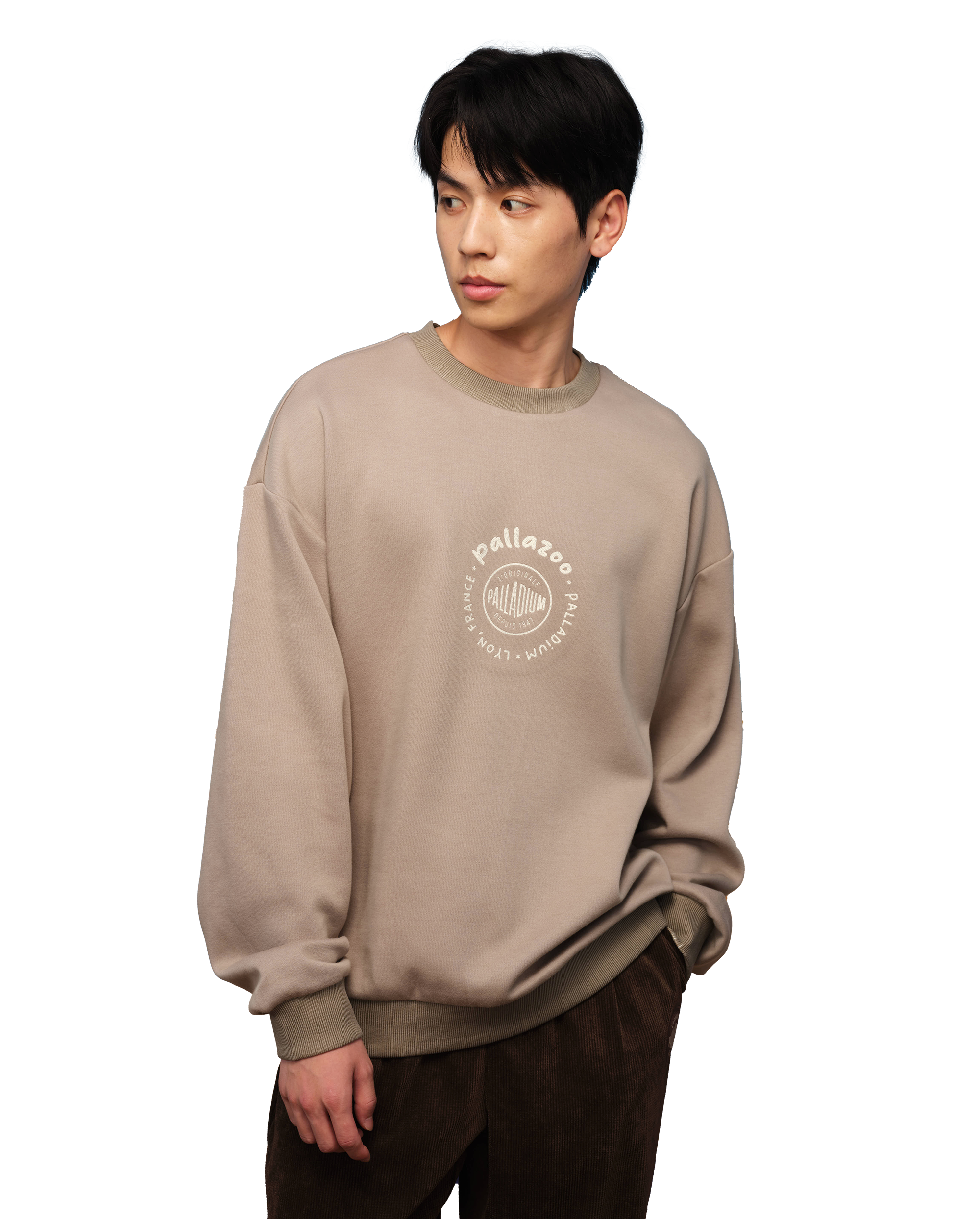 1010572-031 | MEN'S PALLADIUM LOGO THEME PRINTED SWEATSHIRT | FLINT GRAY