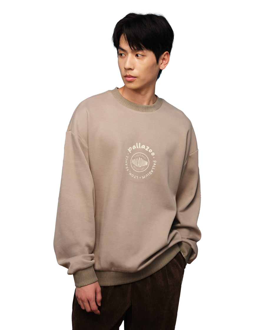 1010572-031 | MEN'S PALLADIUM LOGO THEME PRINTED SWEATSHIRT | FLINT GRAY