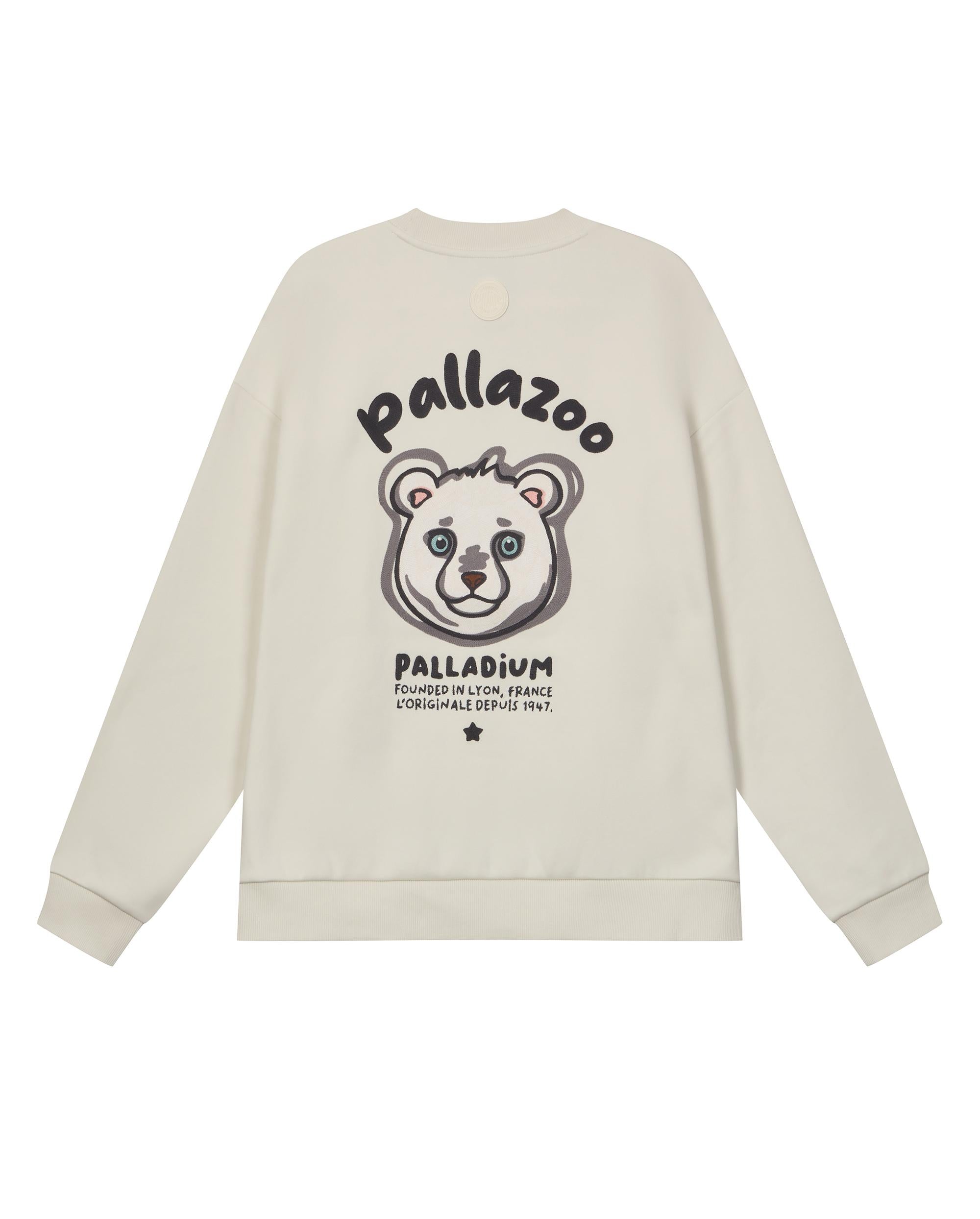 1010572-262 | MEN'S PALLADIUM LOGO THEME PRINTED SWEATSHIRT | MARSHMALLOW