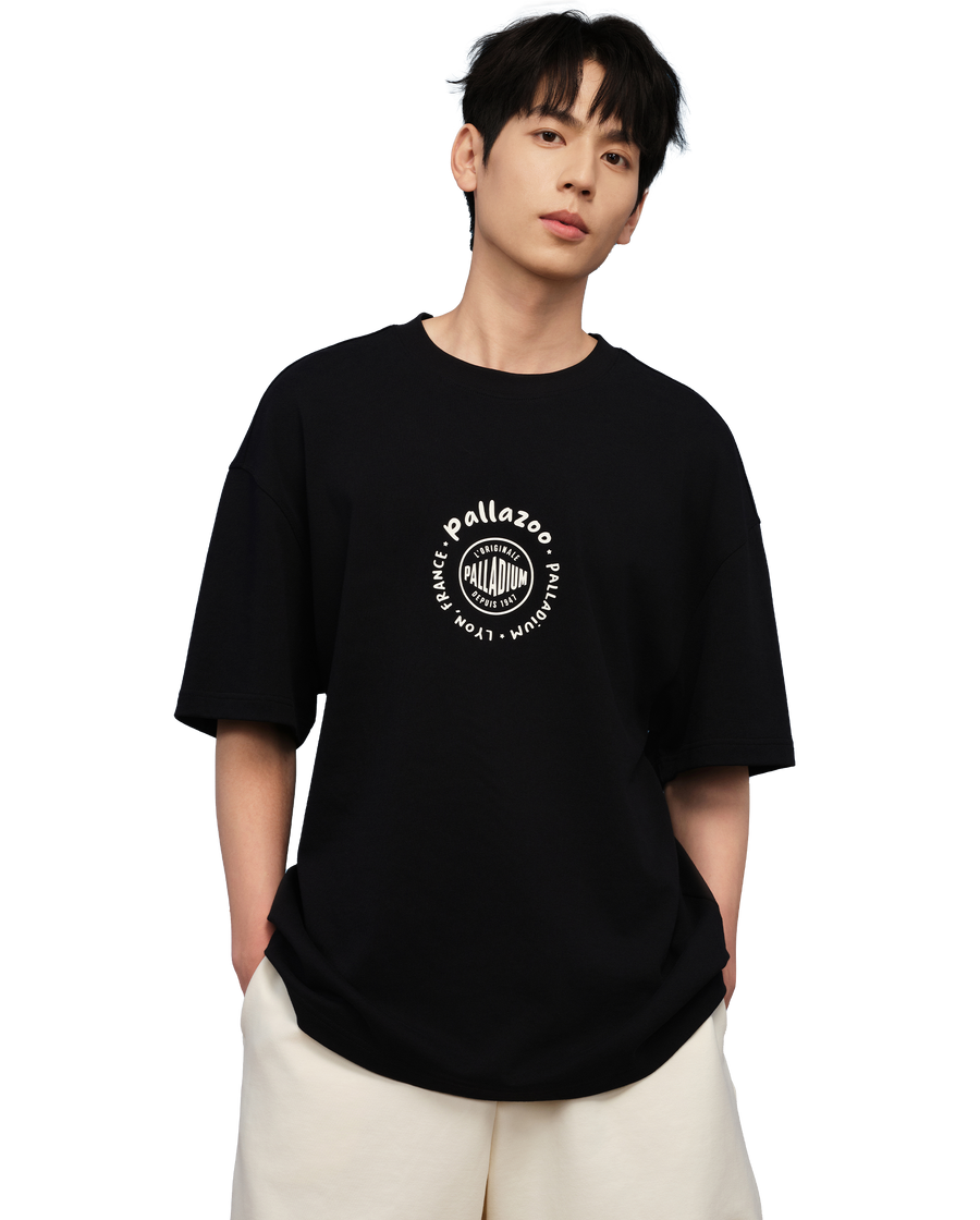 1010573-032 | MEN'S PALLADIUM LOGO LOOSE FIT COTTON T-SHIRT | TAP SHOE