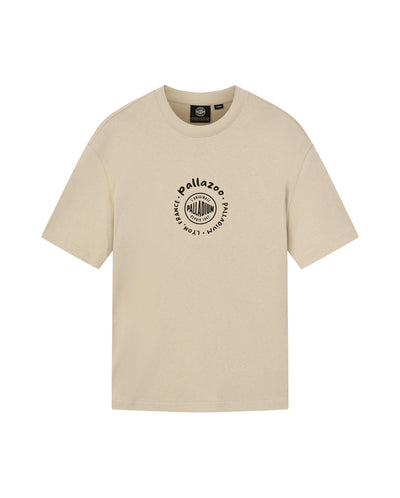 1010573-243 | MEN'S PALLADIUM LOGO LOOSE FIT COTTON T-SHIRT | BROWN RICE