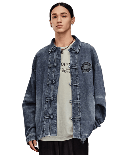 1010588-339 | MEN'S PALLADIUM LOGO DENIM JACKET | MAGICAL FOREST