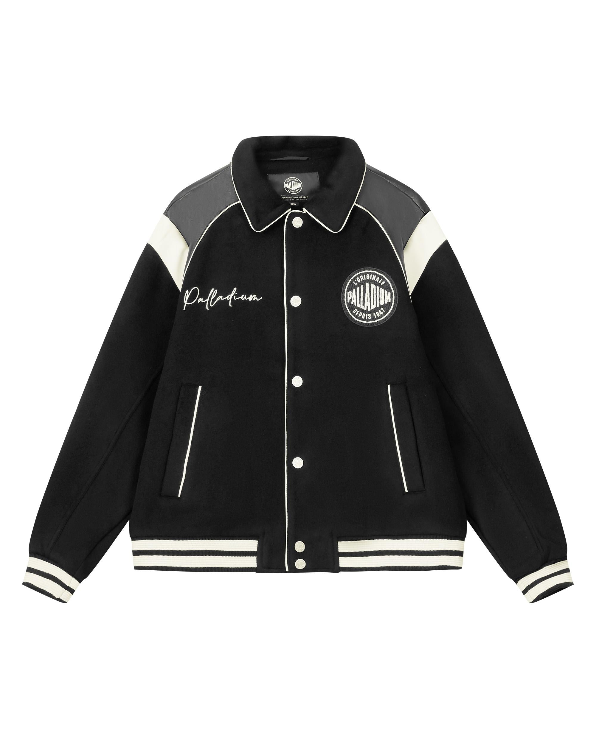 1010593-032 | MEN'S PALLADIUM LOGO COLOR BLOCKS VARSITY JACKET | TAP SHOE