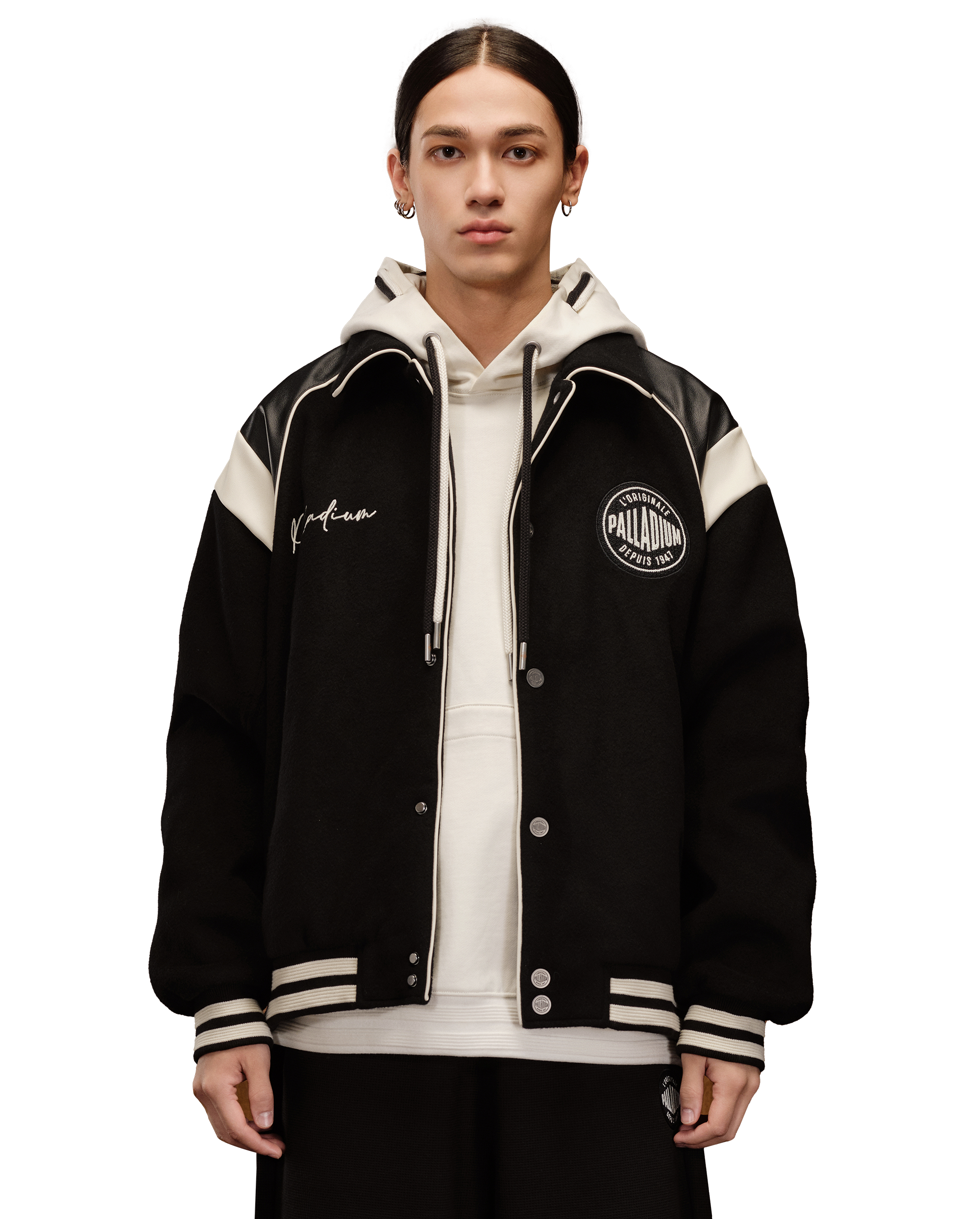 1010593-032 | MEN'S PALLADIUM LOGO COLOR BLOCKS VARSITY JACKET | TAP SHOE