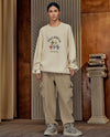 1010597-107 | MEN'S PALLADIUM LOGO WAFFLE PATTERN SWEATER | SNOW WHITE