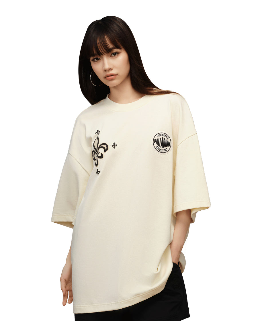 1010600-232 | MEN'S PALLADIUM LOGO LOOSE FIT COTTON T-SHIRT | VANILLA ICE