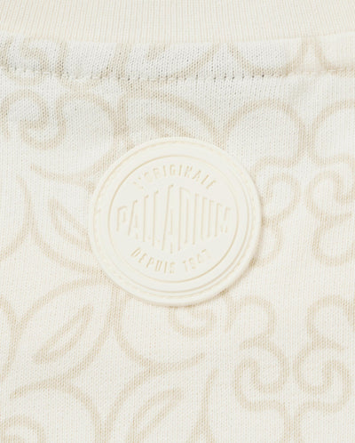 1010604-177 | MEN'S ALL-OVER PRINTED IRIS LOGO COTTON T-SHIRT | WHITE  IRIS