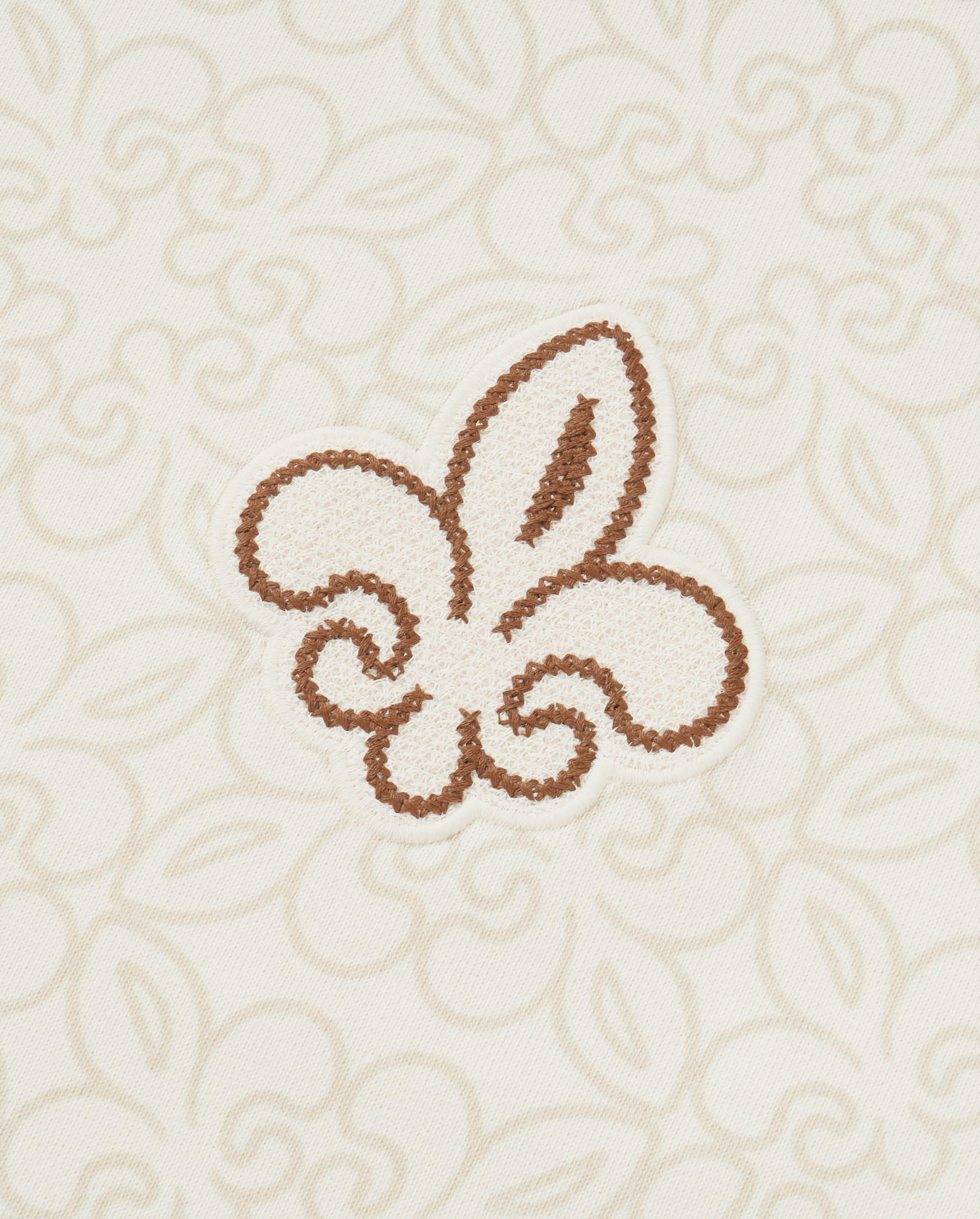 1010604-177 | MEN'S ALL-OVER PRINTED IRIS LOGO COTTON T-SHIRT | WHITE  IRIS